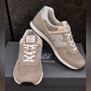 New Balance Classic 574 Core Grey White Size 12M